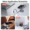 PD 100W Magnetic Suction USB C To USB C Cable 100W PD 3.1 Fast Charging Charger Nylon Braided Wire for iPhone17/16/15 Ipad Xiaomi