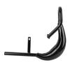 Motorcycle Exhaust Pipe 40mm Dia Aluminum Alloy Noise Reduction Electric Bike Exhaust Tube with Silencer Gasket Black