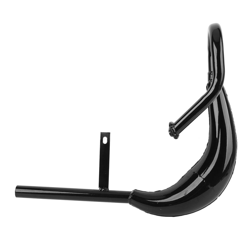 Motorcycle Exhaust Pipe 40mm Dia Aluminum Alloy Noise Reduction Electric Bike Exhaust Tube with Silencer Gasket Black
