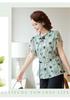 Elegant Summer Dress Set: Stylish Two-Piece with Short-Sleeved Shirt for Mid-Aged Women, New Chinese Style