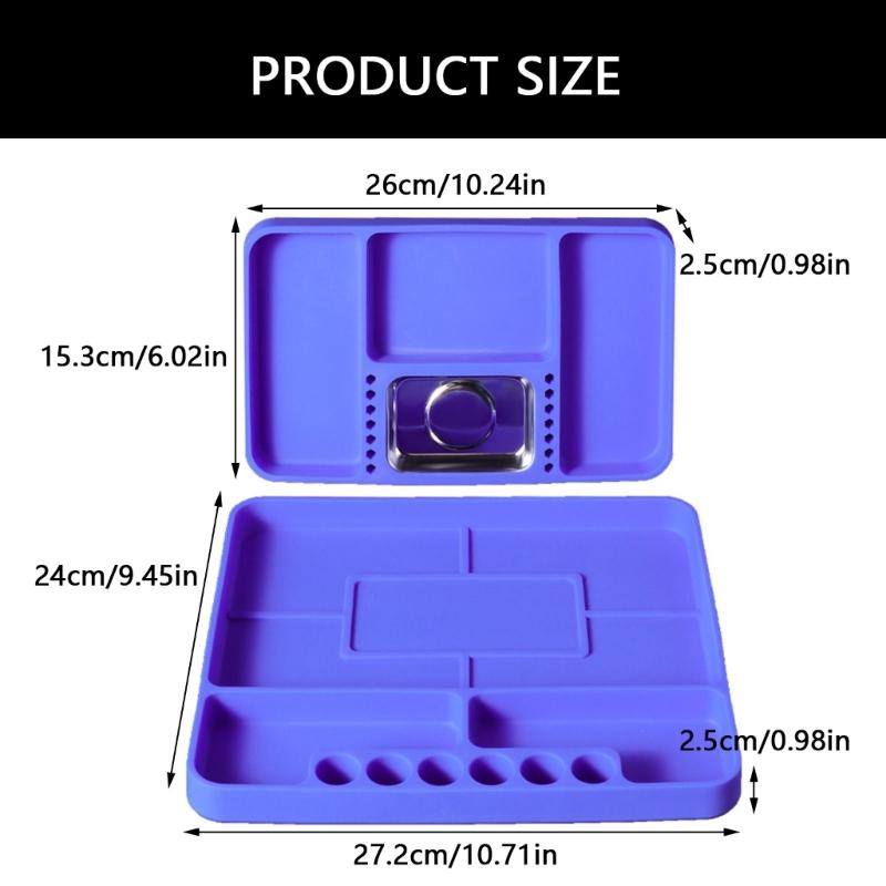 Easy to Clean Silicone Tool Tray Holder Flexible Organizers For Efficient Installation And Repair In Various Environment
