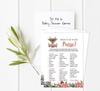 Inkdotpot Baby Shower Game Set Of 50 BabyA  AlphabetA  ABCA  Game Deer Jungle Animals Party