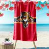 Florida Panthers Print Beach Towel, Large Soft Quick Dry Towel for Beach Camping Swimming