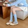 Cotton Knitted Foot Cover Knee Socks Jk Girls Leg Warmers Stocking Japanese Fashion Lolita Kawaii Ruffle Socks Women Leg Warmers