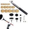 Wood Lathe Bowl Sander Kit Adjustable Dual Bearing Head Hardwood Handle and 75pcs Sanding Discs 60 80 120 220 320