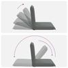 Adjustable Floor Chair Dark Grey Fabric