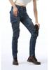 VOLERO Damen Freizeit-Motorradjeans mit mehreren Taschen und Protektoren