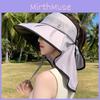Outdoor Sun Protection Hat With Wide Brim And Neck Cover For Summer Beach Casual Wear