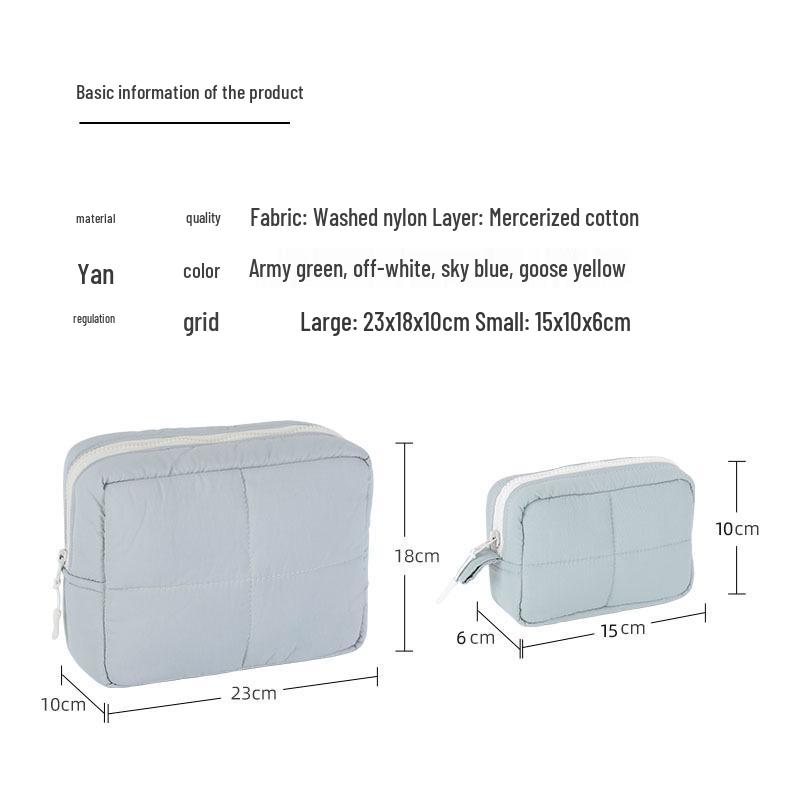 Waterproof Nylon Travel Makeup & Camera Organizer Bag with Multi-functional Storage