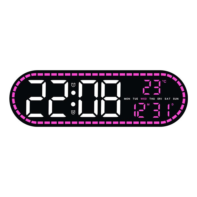 Multifunctional LED Geometric Style Clock for Living Room, Dining Room, and Bedroom - Model GH9009