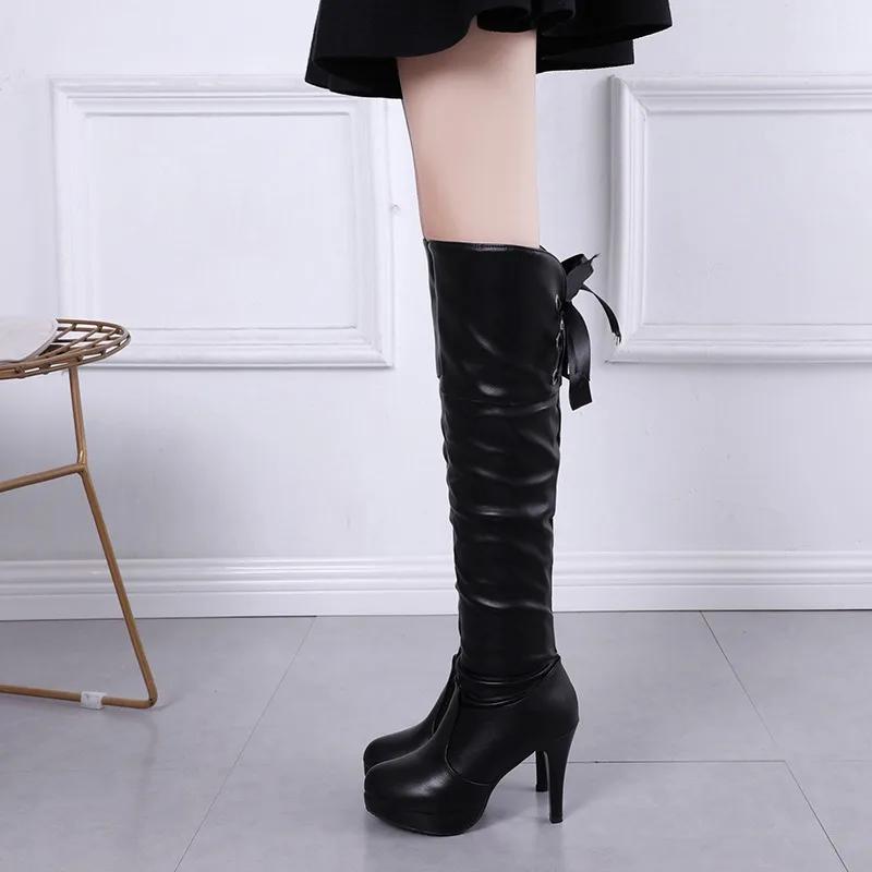 Fashion Boots 2025 Spring and Autumn European and American New Over the Knee Boots Women's Long Leg Knight Boots Women's Boots