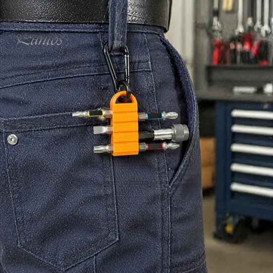 Lightweight Drill Bit Holder 3D Printed Holder, Screwdriver Bits Organizer with PETG Multi-Slots, Heavy Duty Power Tool Accessories Storage Rack