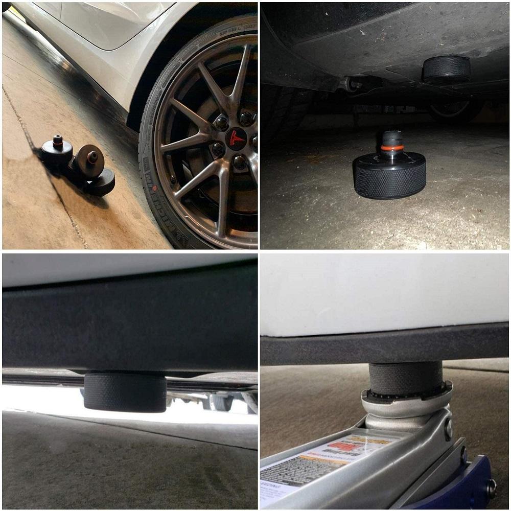 Car Jacks For Tesla Model 3/S/X/Y Car Rubber Lifting Jack Pad Adapter Repair Tool Wear-resistant Support Chassis Tire Repair Kit