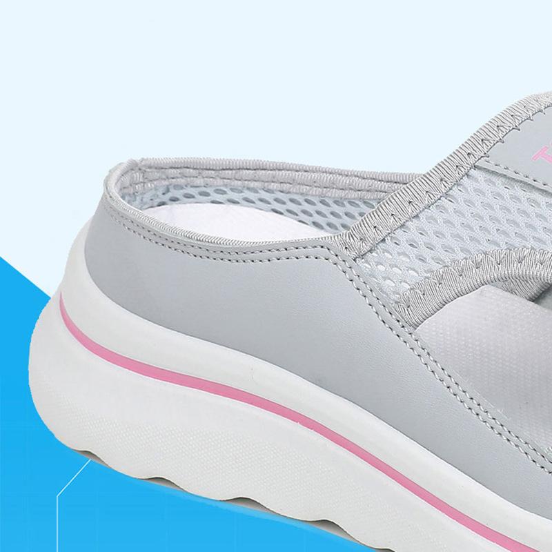 Baotou Slippers Women's Sports Net Shoes Spring and Summer All-match Breathable Mesh Semi-mop Shoes Women