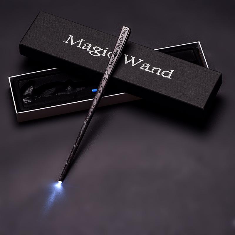 Harry Potter Magic LED Wand Set: Dumbledore & Hermione's Luminous Wands - Perfect Halloween Toy