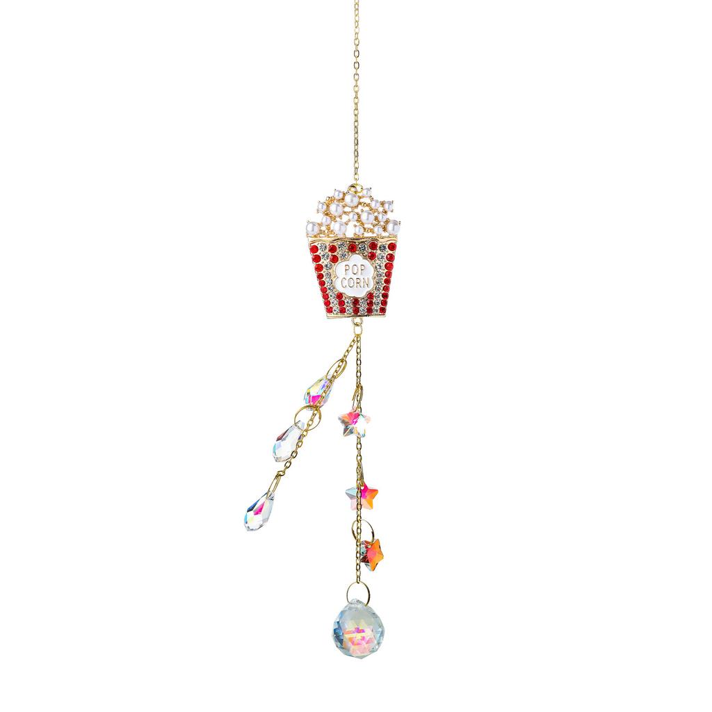 Colorful Crystal Suncatcher Hanging Rainbow Maker Prism Sun Catcher Ornament For Garden Window Outdoor Home Decor Chakra Pendant
