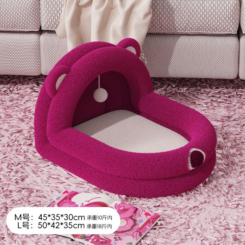 Cat litter, warm in winter, kennel, universal in all seasons, semi-enclosed cat bed, house, house