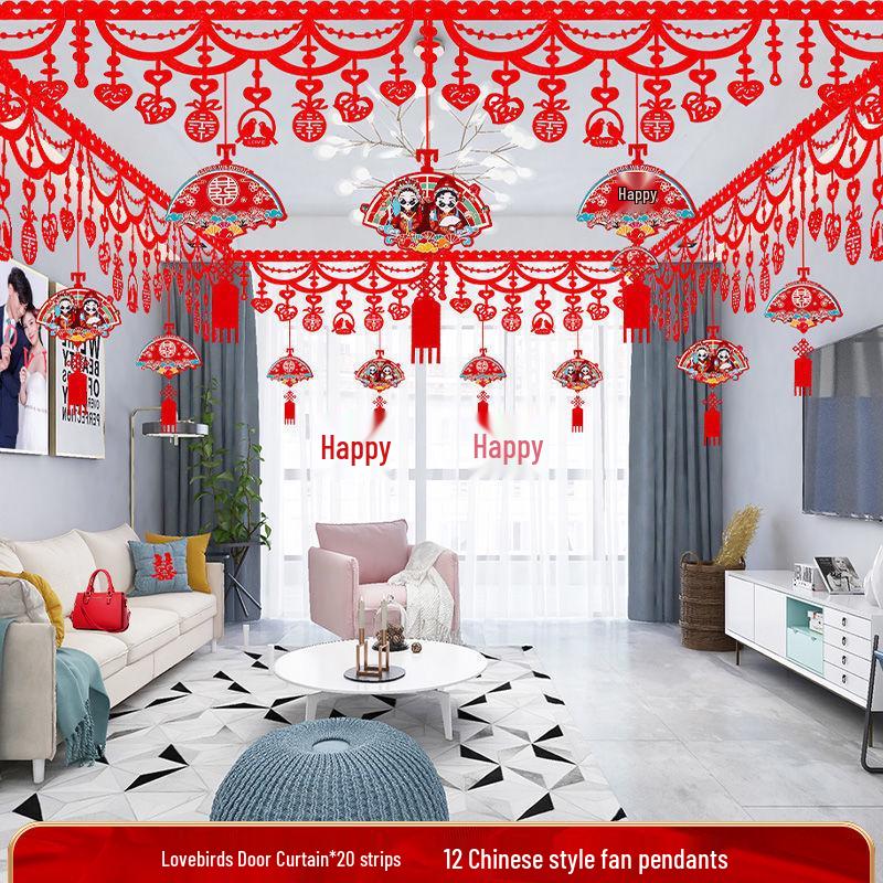 Wedding Decoration Set: Groom and Bride Bedroom & Living Room Ceiling Ornaments