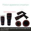 Clip-On 12X Optical Zoom Hd Telescope Camera Lens For Universal Mobile Phone