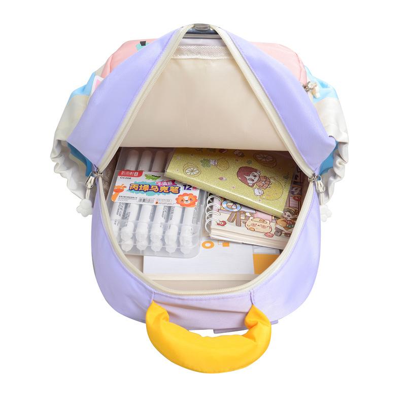 Neuer Schulranzen Cartoon niedlich spritzwassergeschützt Baby Junge und Mädchen Rucksack leicht Dinosaurier kleiner Rucksack