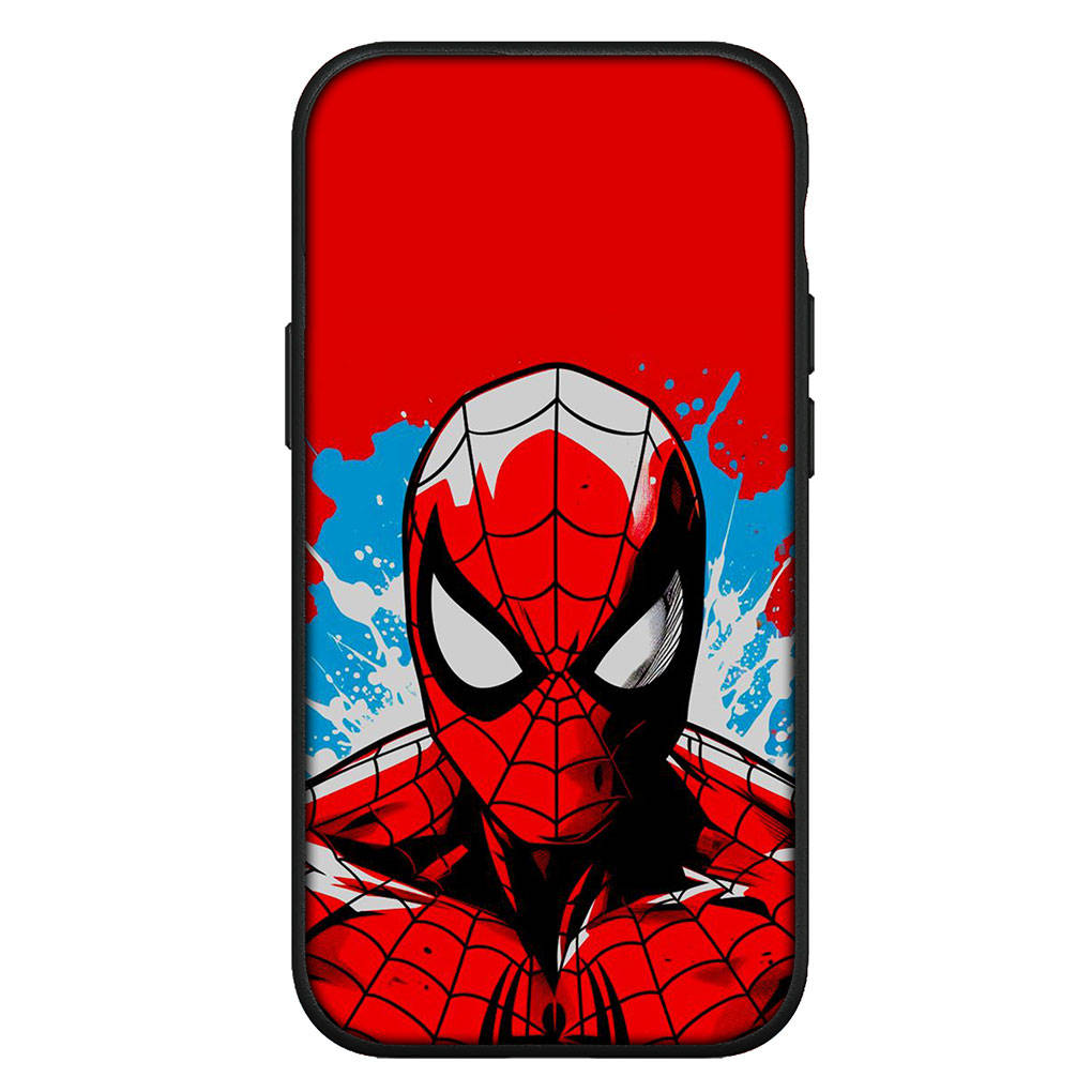 Etui na iPhone 15 14 Xiaomi Redmi Note 13 12 11 Pro Max X 8 7 9 XR Samsung Galaxy S24 S23 10 OPPO A15 Huawei Cartoon Spider Man Spiderman Phone Case