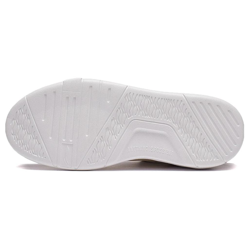 Li Ning Common 80s Comfortable Versatile Easy Casual Slip Resistant Durable Low Top Skate Shoes Women Sneakers Brown White AGCT228-3