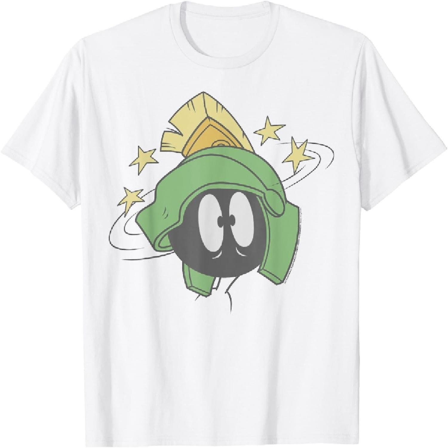 Looney Tunes Marvin The Martian Bonk Big Face T-Shirt XXXXXL белый