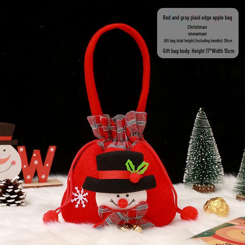 Christmas Eve Apple Candy Gift Tote & Packaging Bag