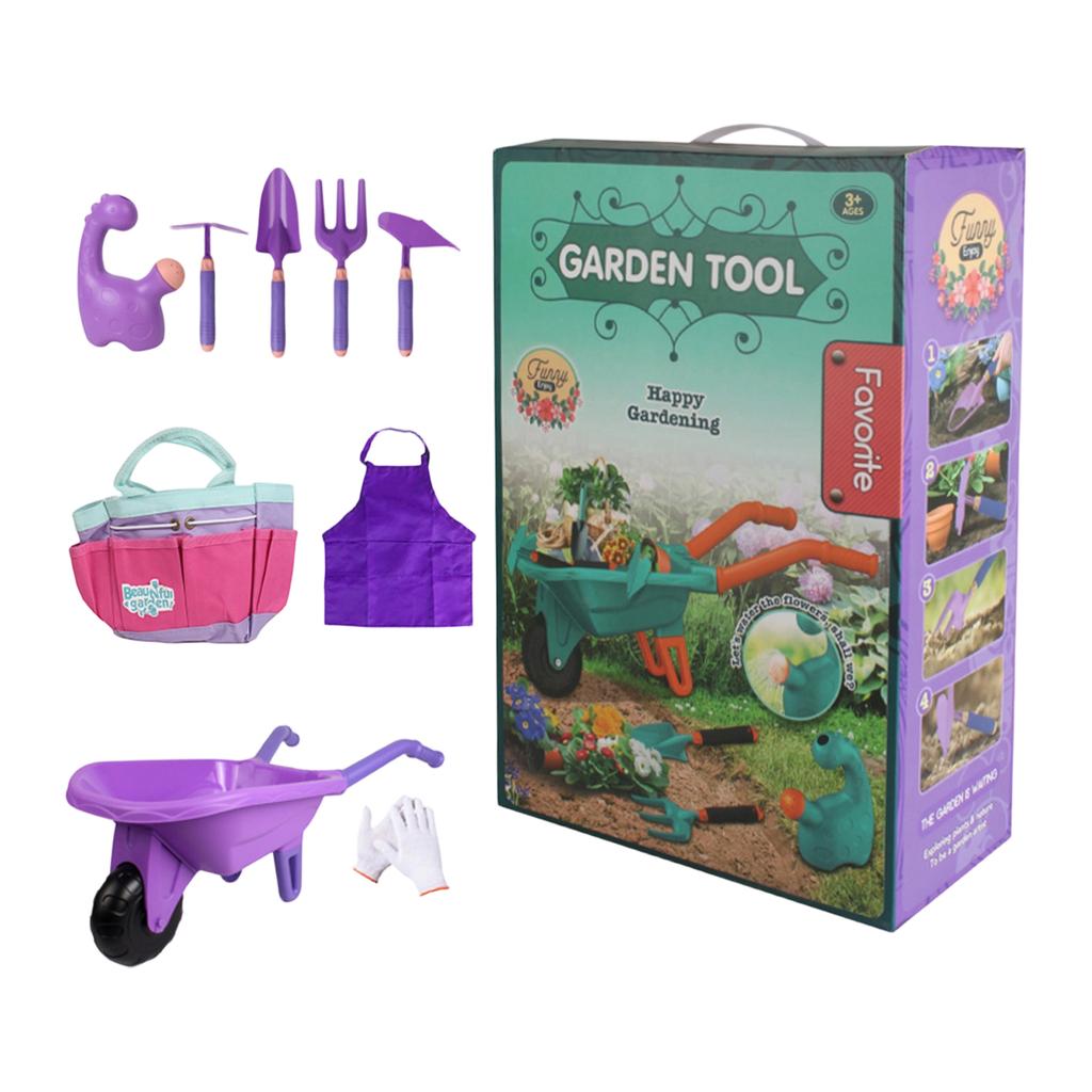 Kids Pretend Gardening Tool Set For Role Play Parent Child Interactive Outdoor Play Toy