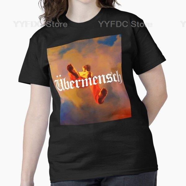 BIGBANG G Dragon Ubermensch T Shirt Women Summer Cotton Short Sleeve T-shirt Kpop G-dragon Übermensch Letter Print Tee Tops