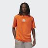 Jordan X Shelflife Logo Patch Crew Neck Short Sleeve T-Shirt Men Tops Orange DV7001-819