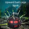 4/6/8/10#String Hook Fishing Bait Cage 6 Hook Carbon Steel Line Group Feeder Sinker New Design Square Bait Shape Fishing Spring Bait Cage