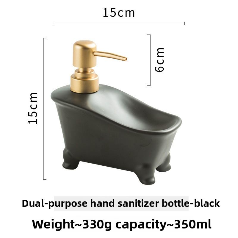 

Luxury Ceramic Soap Dispenser for Bathroom Hand Wash Shampoo Lotion Pump Bottle Refillable