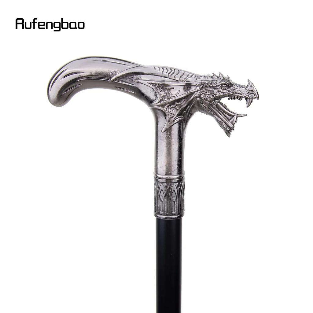 Dinosaur Lizard Walking Cane Fashion Decorative Walking Stick Gentleman Elegant Cosplay Cane Knob Crosier 93cm