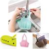 Versatile Kitchen Sink Soap Sponge Holder With Adjustable Strap For Easy Organizing