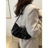 Mode Einfarbig Gold Wolkenplissee PU Damen Handtasche Schlicht Süßer Stil Schultertasche, Umhängetasche. Geeignet zum Einkaufen