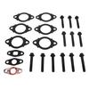 Exhaust Manifold Gasket with Bolts Metal Alloy 3937479 for Cummins ISL QSL ISC QSC 8.3L 8.9L