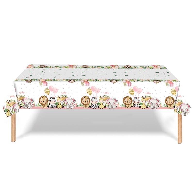 New hot-selling animal series theme party tableware forest animals children's birthday decoration supplies