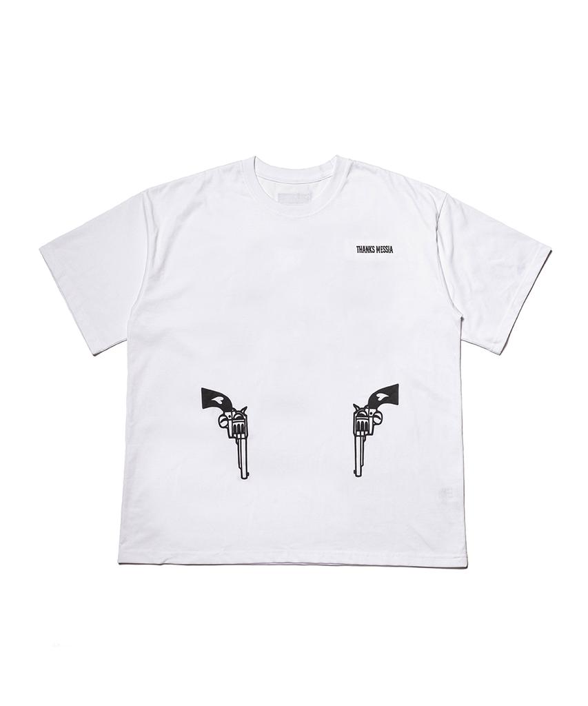 THANKS MESSIA Archive Revolver Tshirt-White