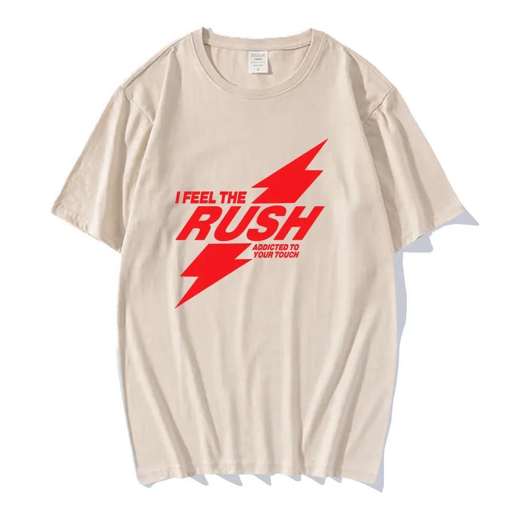 RUSH Troye Sivan T-Shirt Charli Xcx Sportmuster T-Shirt kurzärmelig Rundhals T-Shirt lässiges Damen-T-Shirt bedruckt