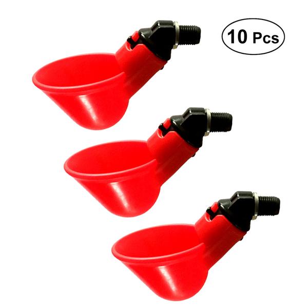 Bicchieri per abbeveratoi Automatici per Pollo 10 Pezzi Bicchieri per abbeveratoi per pollame in plastica Bicchieri per erogatori di Acqua Potabile Ciotole per Uccelli Anatra Quaglia Piccione #3