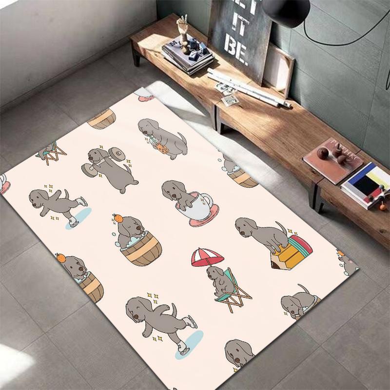 Cute cartoon animal Pattern Square Carpet,Area Rug,Carpet Rug for Living Room Bedroom Sofa Playroom Decor,Non-slip Floor Mat,Holiday Birthday Gifts
