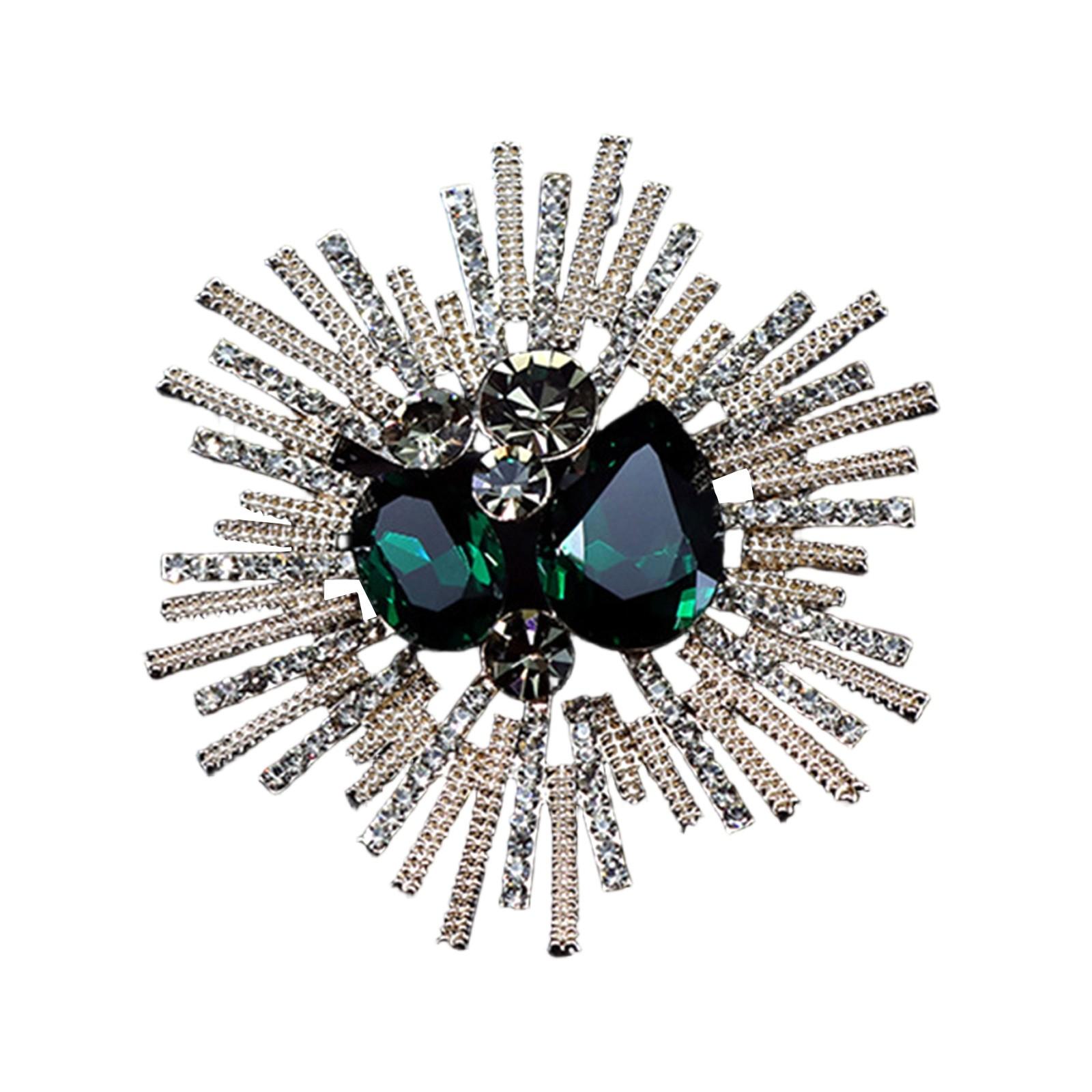 

Высококачественная брошь-бабочка с инкрустацией бриллиантами, женская брошь High-end Sense, нагрудный цветок, универсальные аксессуары для одежды One Size зелёный