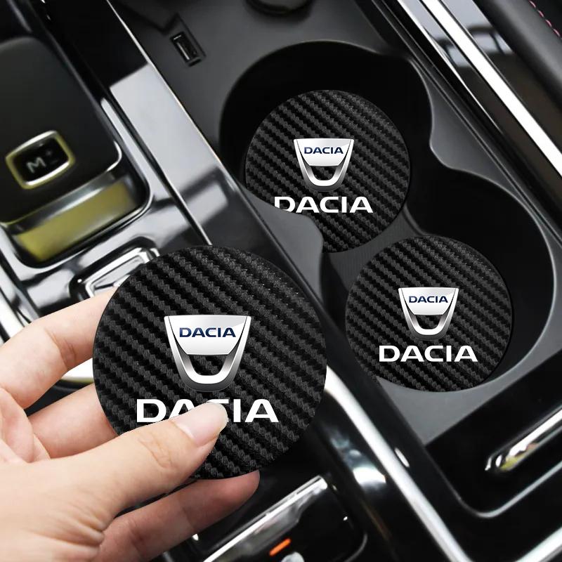 2 Pezzi Portabicchieri per Auto Tazza d'Acqua Pad Antiscivolo Accessori Auto per Dacia Duster Logan Sandero Jogger Spring Stepway Dokker Lodgy MCV
