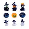 Car Center Console Decorative Ornaments Micro Landscape Creative Halloween Witch Ghost Pumpkin Mini Ornaments