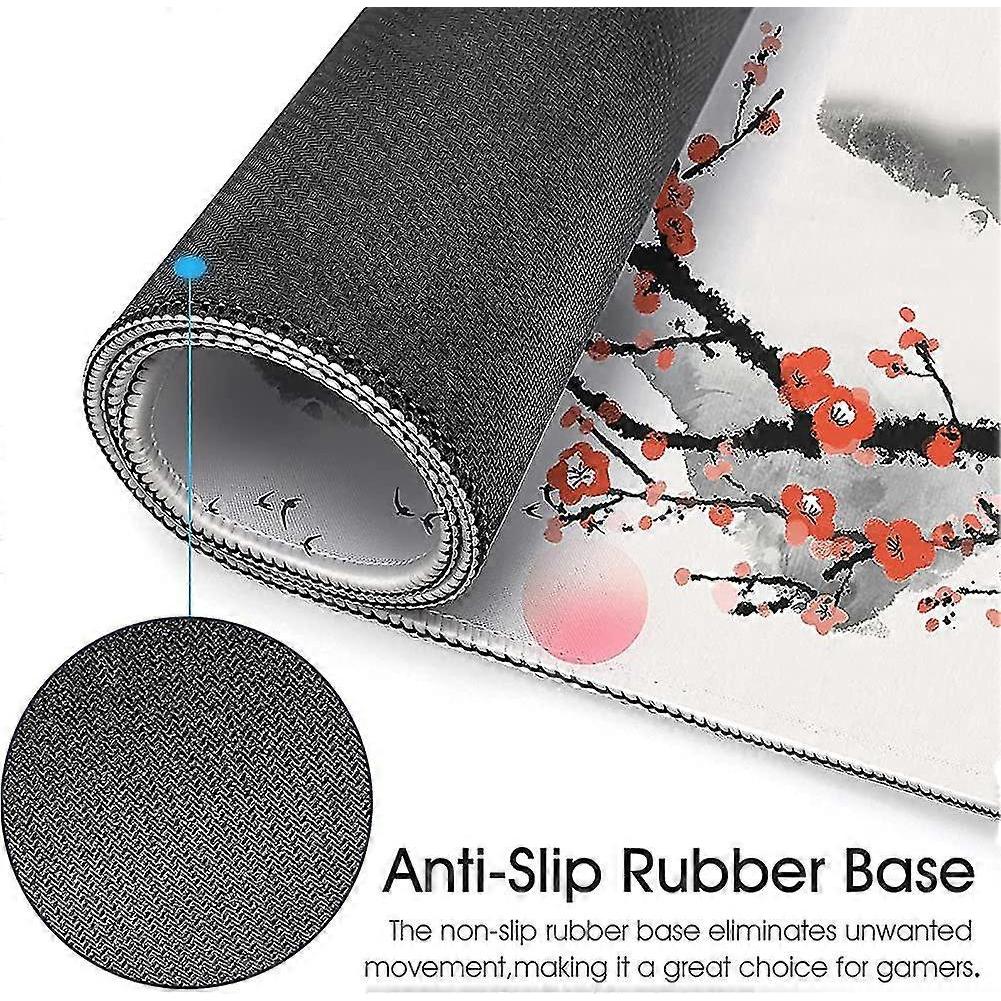 Mouse Pad 900X400, Gaming Mouse Pad Japan Red Cherry Blossoms, Mouse Pad Large
