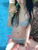 Korean Plaid Three-Piece Push-Up Bikini - Celebrity Style Swimsuit for Women