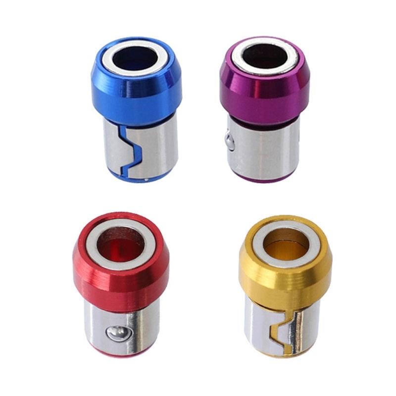 Pack of 4 Screwdriver Magnetizer Drill Bit Protective Cover Strong Screwdriver Protective Cover Home Improvement