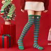 Christmas Stockings, Non-shedding Coral Fleece Half-fleece Stockings, Knee-high Stockings, Floor Stockings, Women's Thickened Warm Fleece Stockings