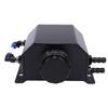 Coolant Overflow Tank Aluminum Alloy Universal 1L Reservoir Expansion Tank Black
